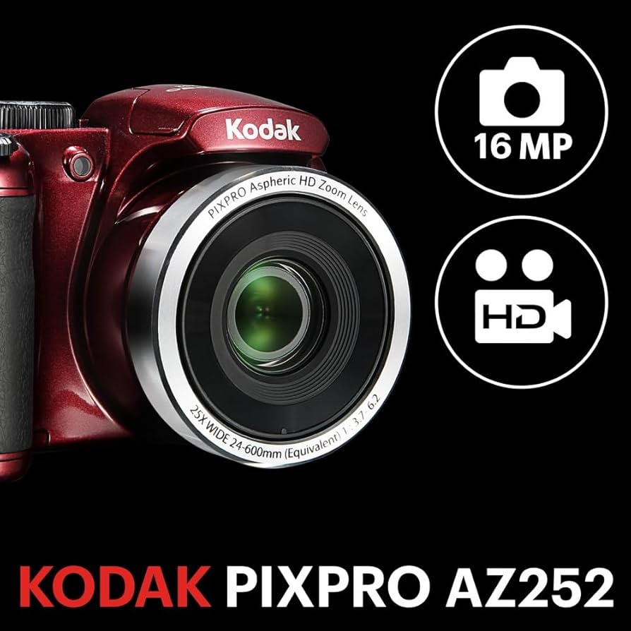 Amazon.com : Kodak PIXPRO Astro Zoom AZ252-RD 16MP Digital