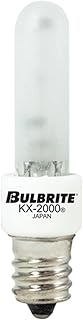 20 Qty. Bulbrite KX40FR/E12 40-Watt Dimmable KX-2000 Krypton/Xenon T3, Candelabra Base, Frost Bulb
