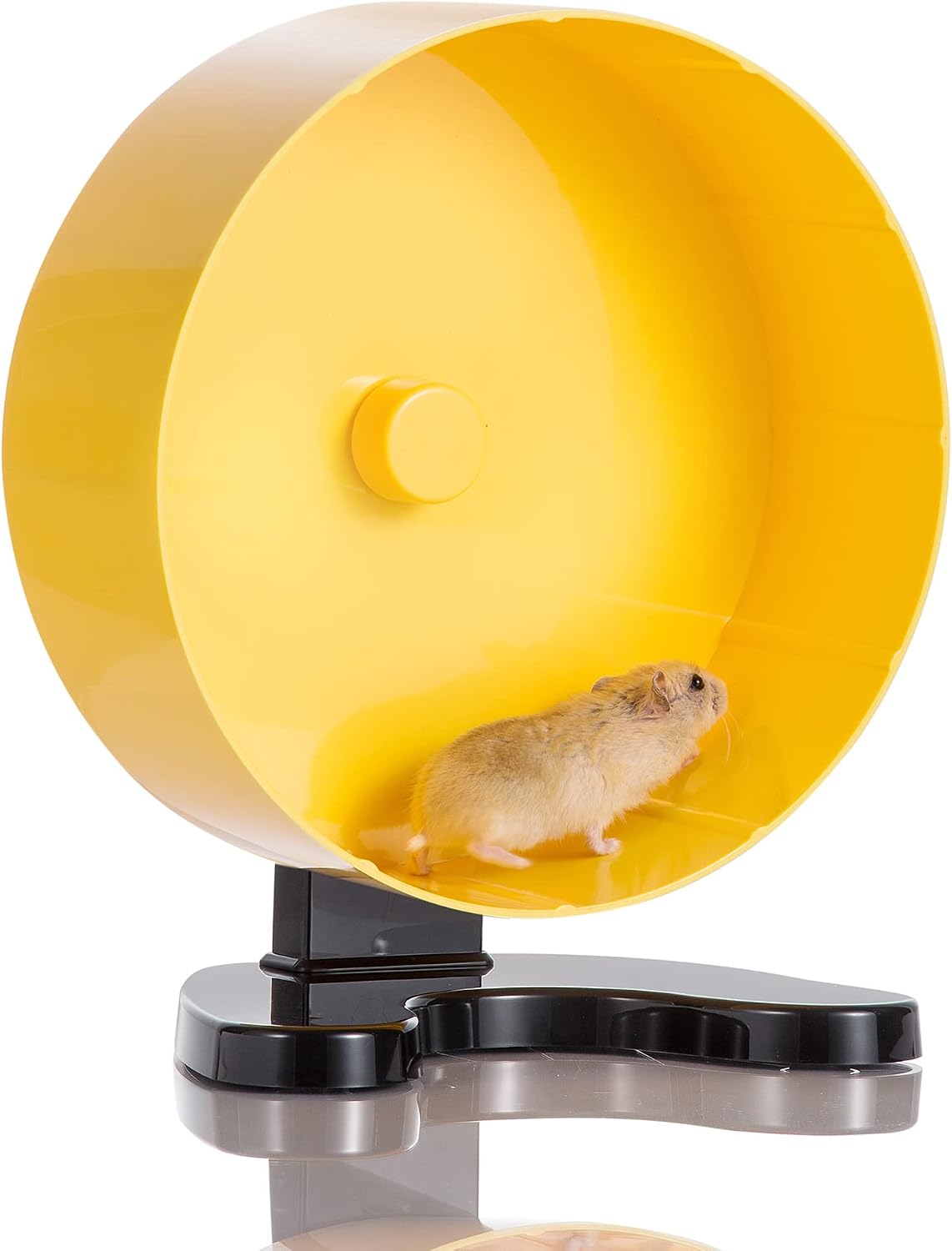 Hi-ERA Super Silent Hamster Wheel, All One Piece Shatterproof, Small Animal Exercise Wheel for Gerbil, Syrian & Dwarf, 3 Ways to Place…