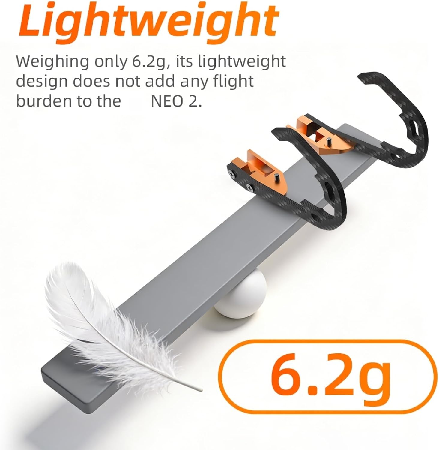 Gimbal Bumper for DJI NEO 2 Gimbal Protection Bar Carbon Fiber Camera Lens Protector Anti-Collision Bumper Protect Guard Bar for DJI Neo 2 Drone Accessories