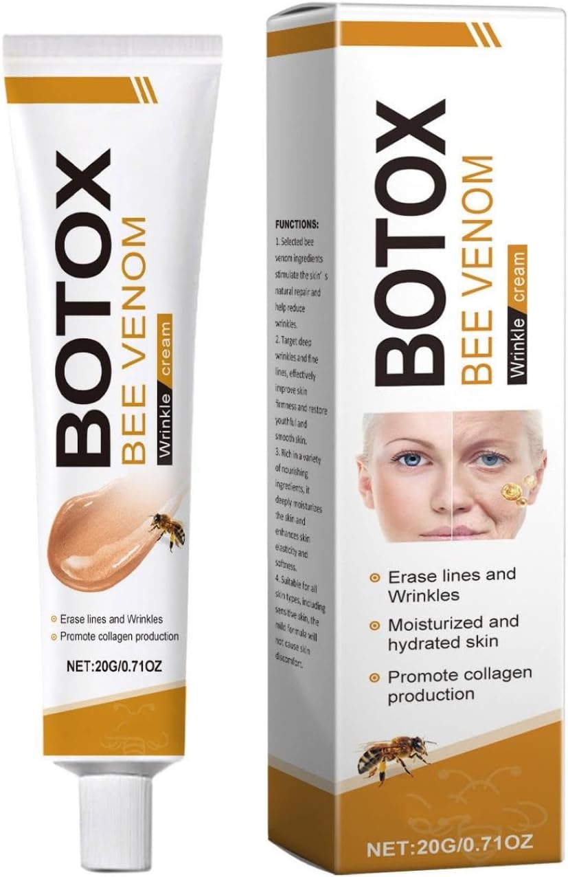 Bee 𝐕𝐞𝐧𝐨𝐦 Wrinkle Removal Cream,Wrinkle Correction Moisturizing Skin Cream,Lifting & Recovery for All Skin Types (1)