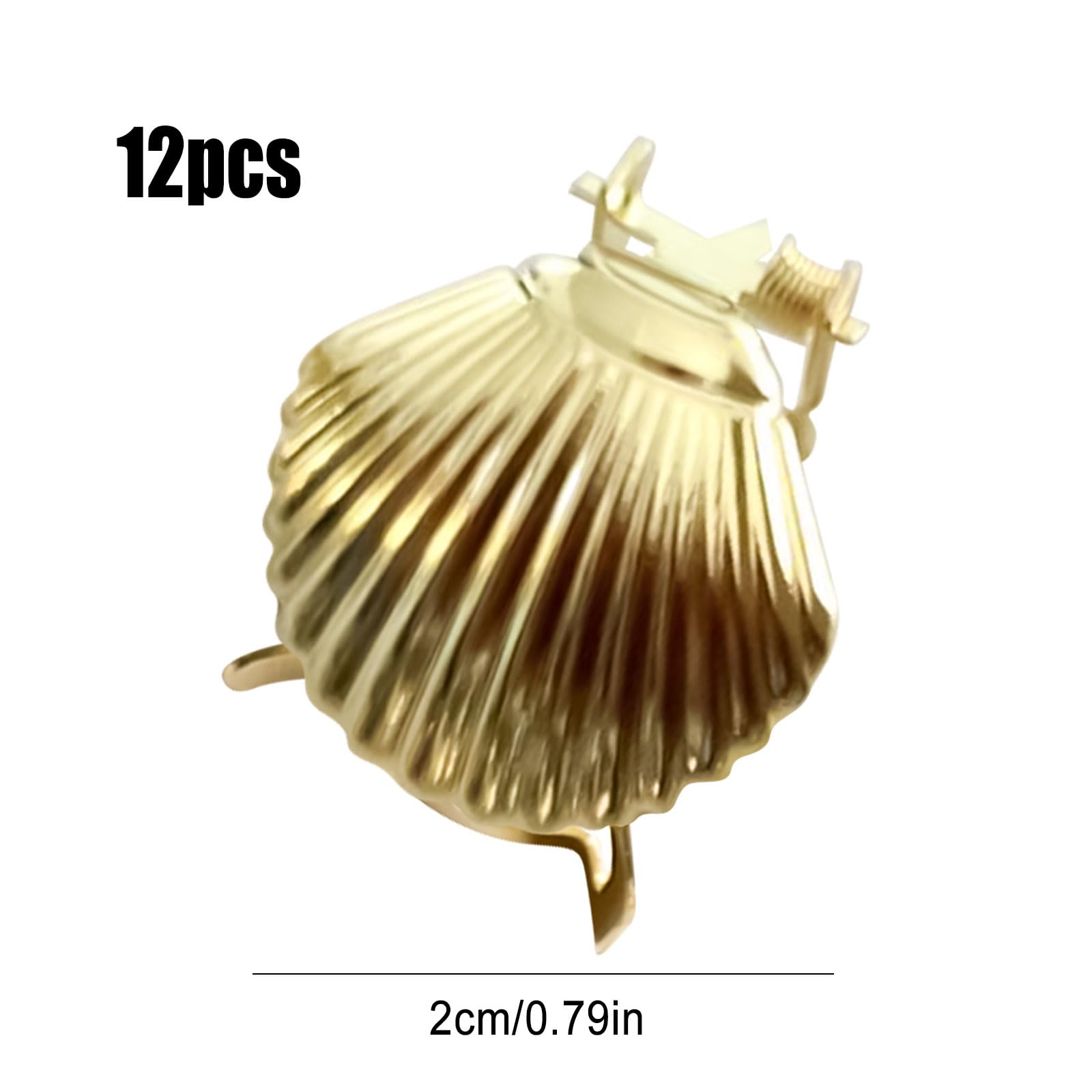 12PC Automatic Candle Snuffer, Diameter Adjustable Candle Stick Snuffers Candle Snuffer Clip On Swedish Candle Extinguisher Ring Safety Candle Flame Snuffer for Putting Out Candle Flame (Glod Shell)