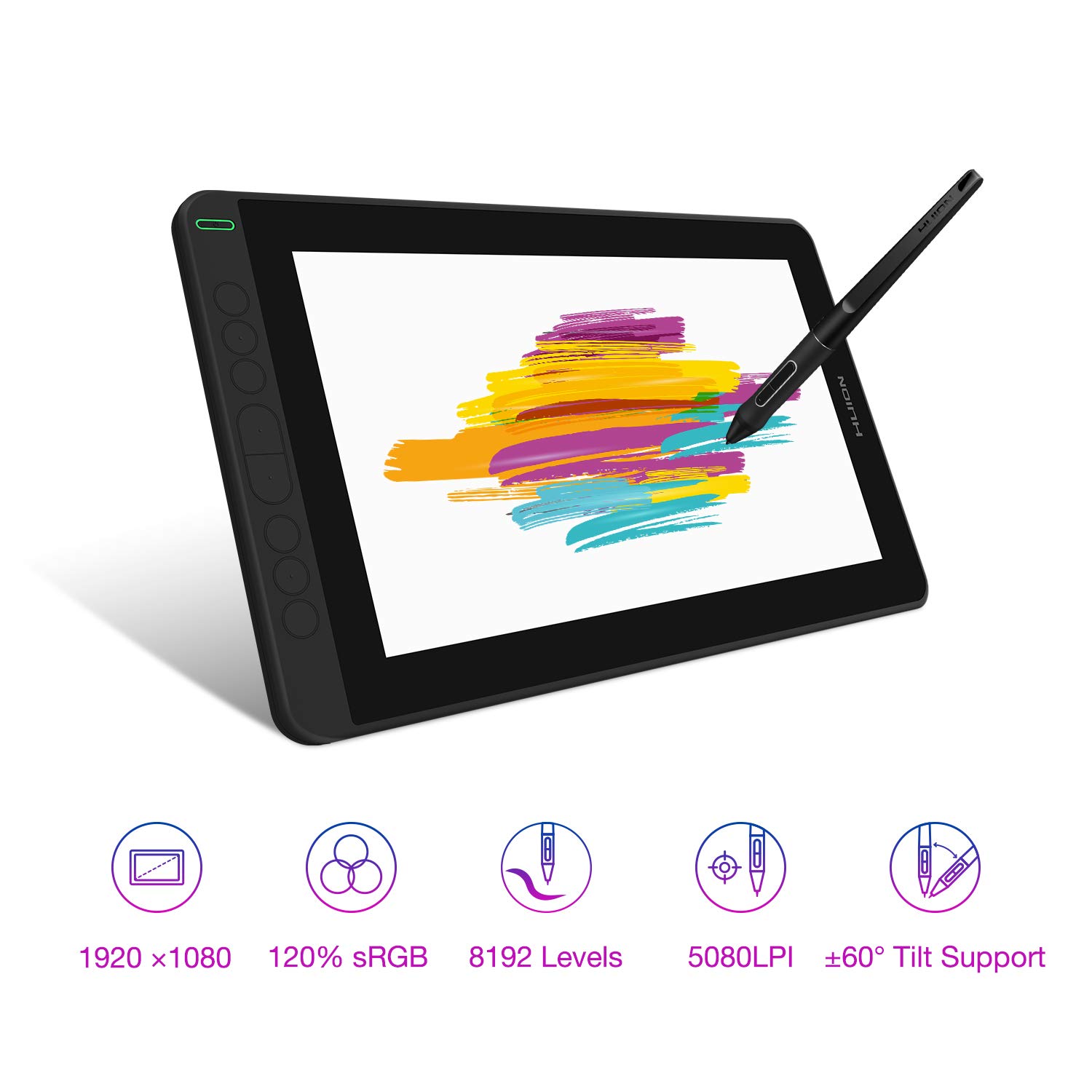 HUION Kamvas 12 11.6 inch Graphic Tablet with Adjustable Stand