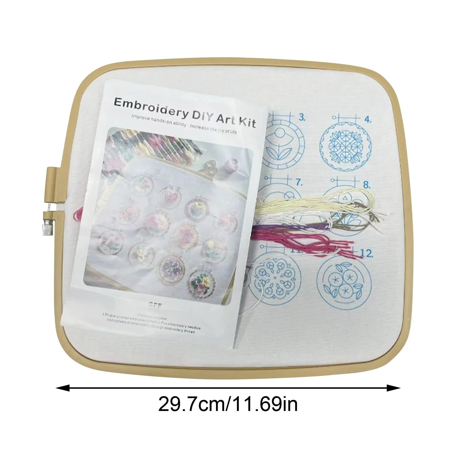 uoXHFdh Kit da ricamo, kit iniziale for floreale Set punto croce fai-da-te