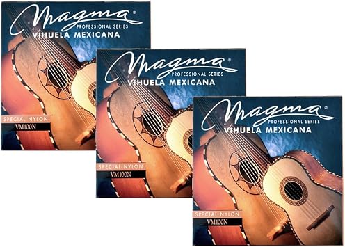 Magma VIHUELA MEXICANA Strings Special 5 String Nylon String Sets VM100N - 3 Sets
