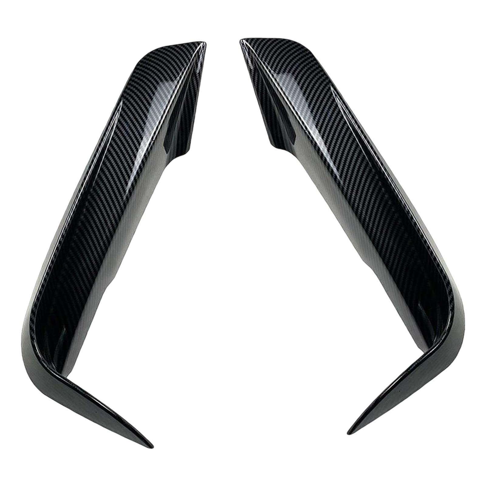 1 Paar Frontlippe Frontlippe F30 F31 Frontspoiler Frontstoßfänger Frontverkleidung Aus Stabilem PP für Austausch Modifikation Tuning Fahrzeuggestaltun, bis Schwarze Streifen