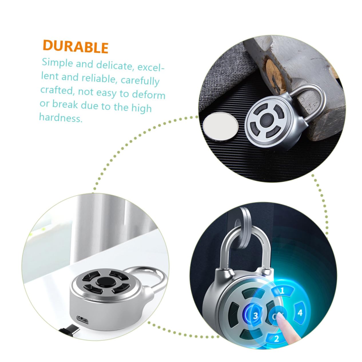UKCOCO 3stücke Smart Padlock Mit -technologie Drahtloses Schließfachschloss Für Fitnessstudios Koffer Und Aufbewahrungsschränke Wetterfest Und Langlebig Einfache Bedienung Mit