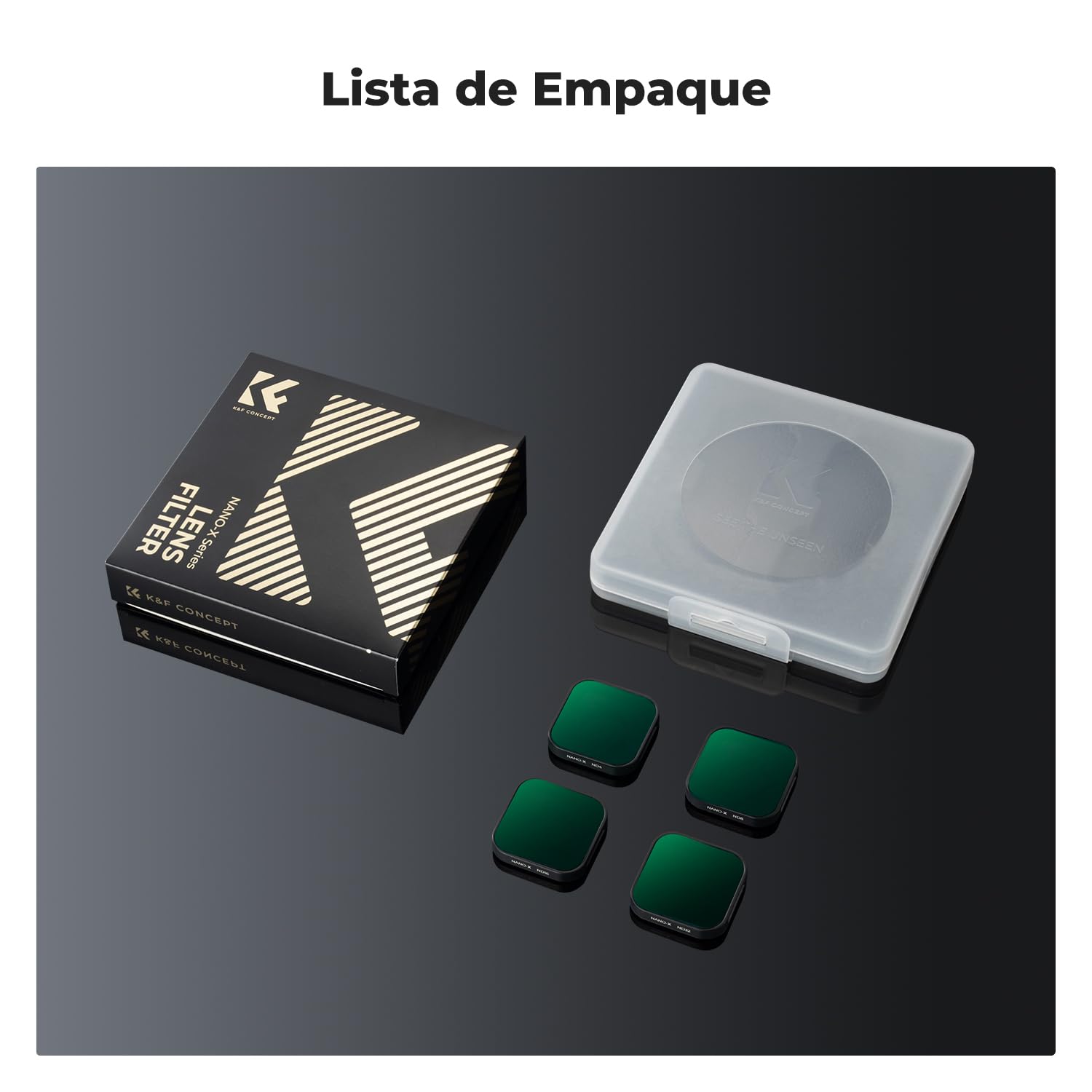 K&F Concept ND Filtro Compatible con GOPRO Hero 13 12 11 10 9, ND Filtro ND8, ND16, ND32, ND64 Compatible con Cámara GoPro Hero 13/12/11/10/9 Black con 28 Capas Nano Revestimiento