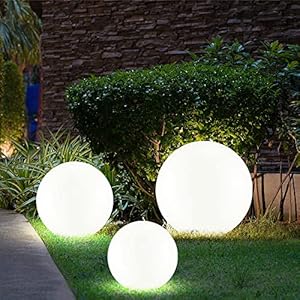 Etc-Shop 3er Set Solar Kugel Leuchten