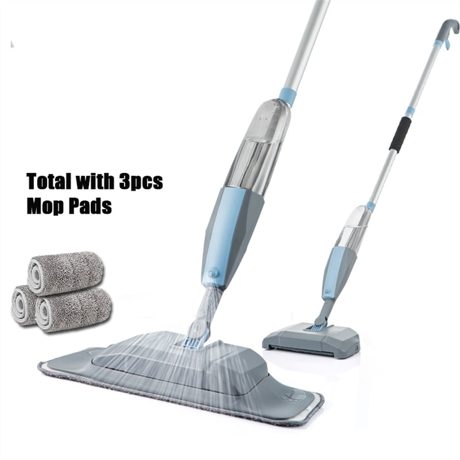 fregona Spray a Mano MOP SOBOOM Set Magic Cinte Rápidamente Barrer el Piso Limpieza de Limpieza Herramientas de hogar Piso MOP Lazy Mop mop (Color : 3 pcs mop Pads)
