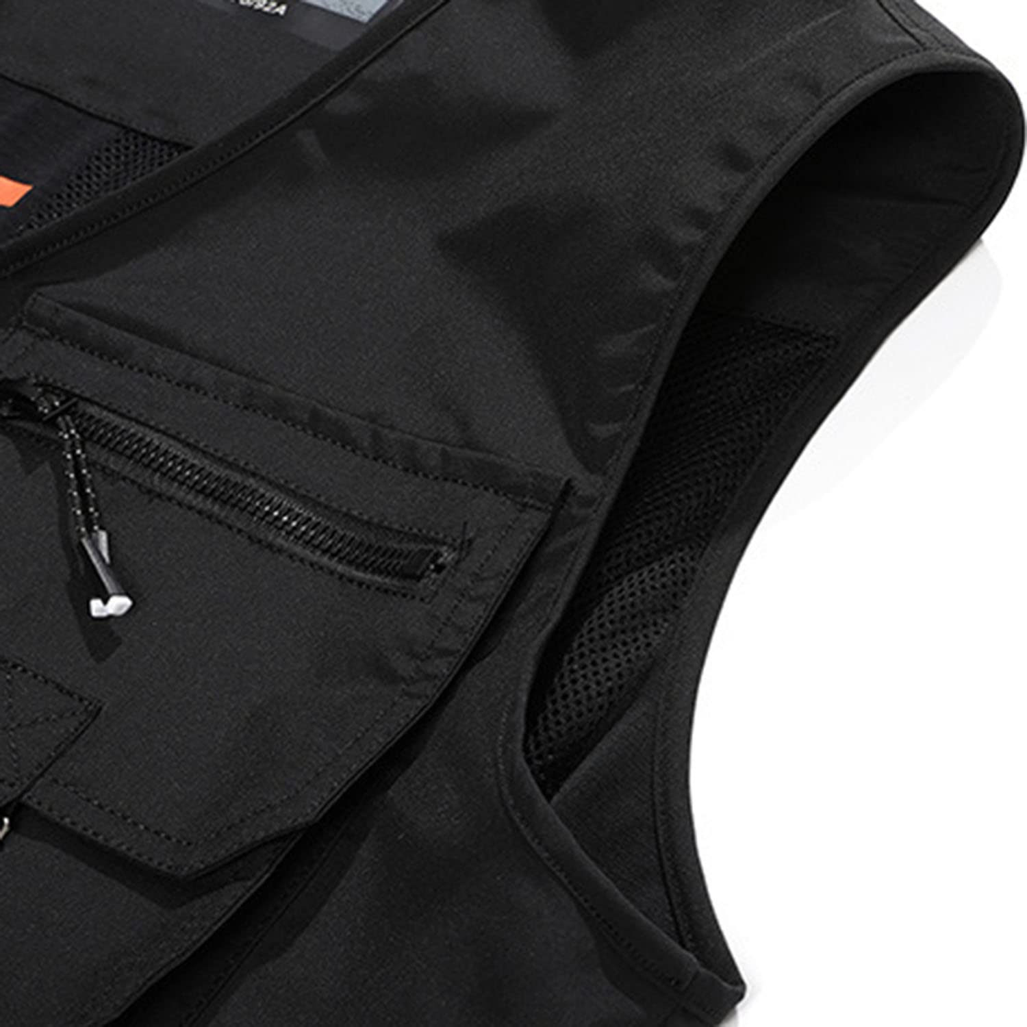Chaleco Multibolsillo para Hombre Chaleco De Pesca Casual Sin Mangas Chaleco para Deportes Exterior Chaleco Impermeable De Verano Chaqueta De Fotografía De Viaje Utilitario