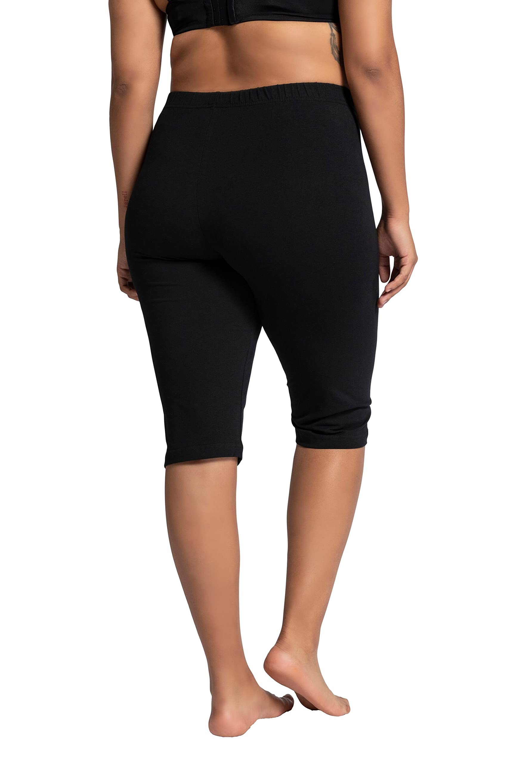 Ulla Popken Damen große Größen Übergrößen Plus Size Radler, Knielang, Elasthan 567565