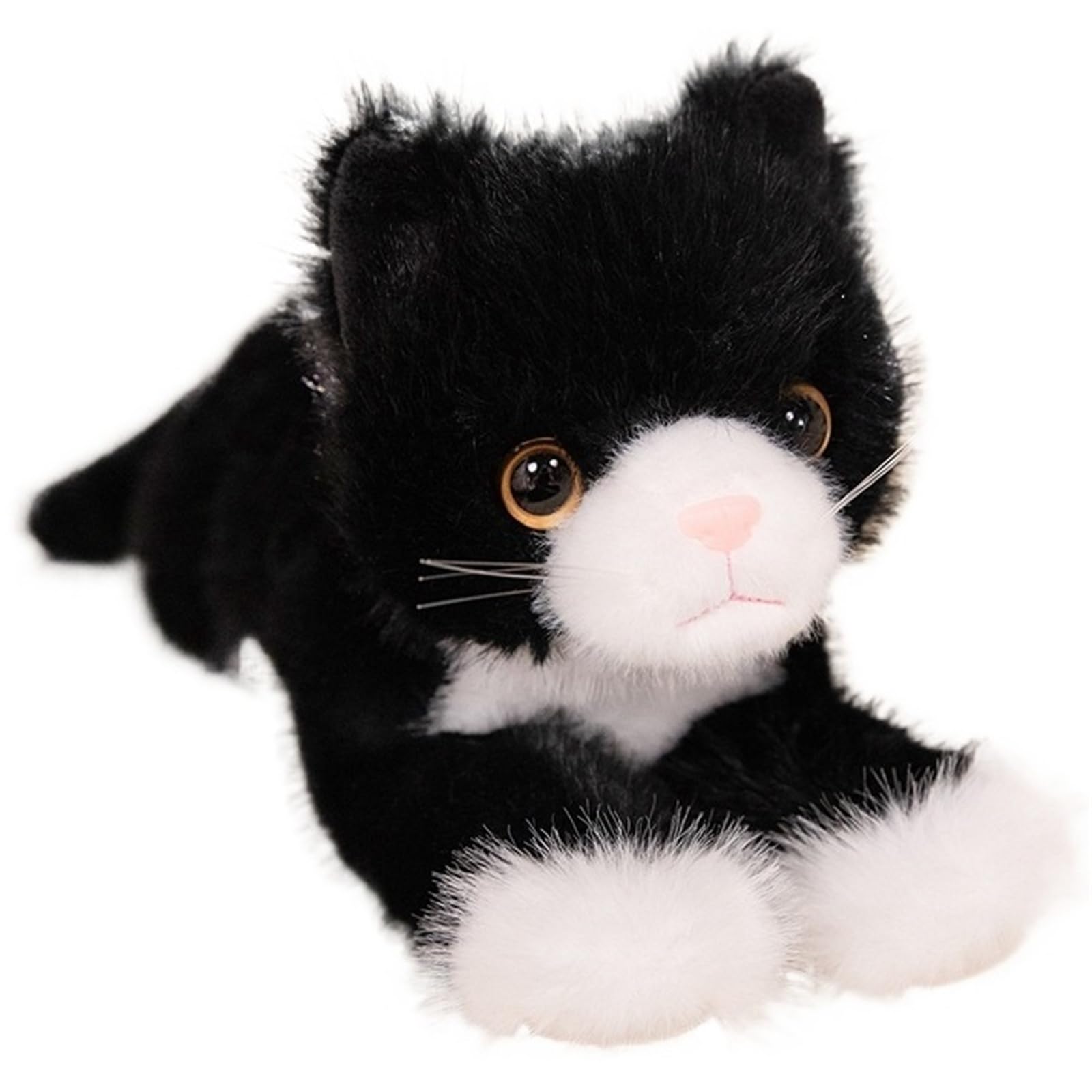 KUKUShining Cat Plush, Soft Cute Stuffed Animals Doll Kitten Hugging Pillow Sitting Cats Plushie Toy for Childrens Boys Girls(Pink,40cm/15.75in)