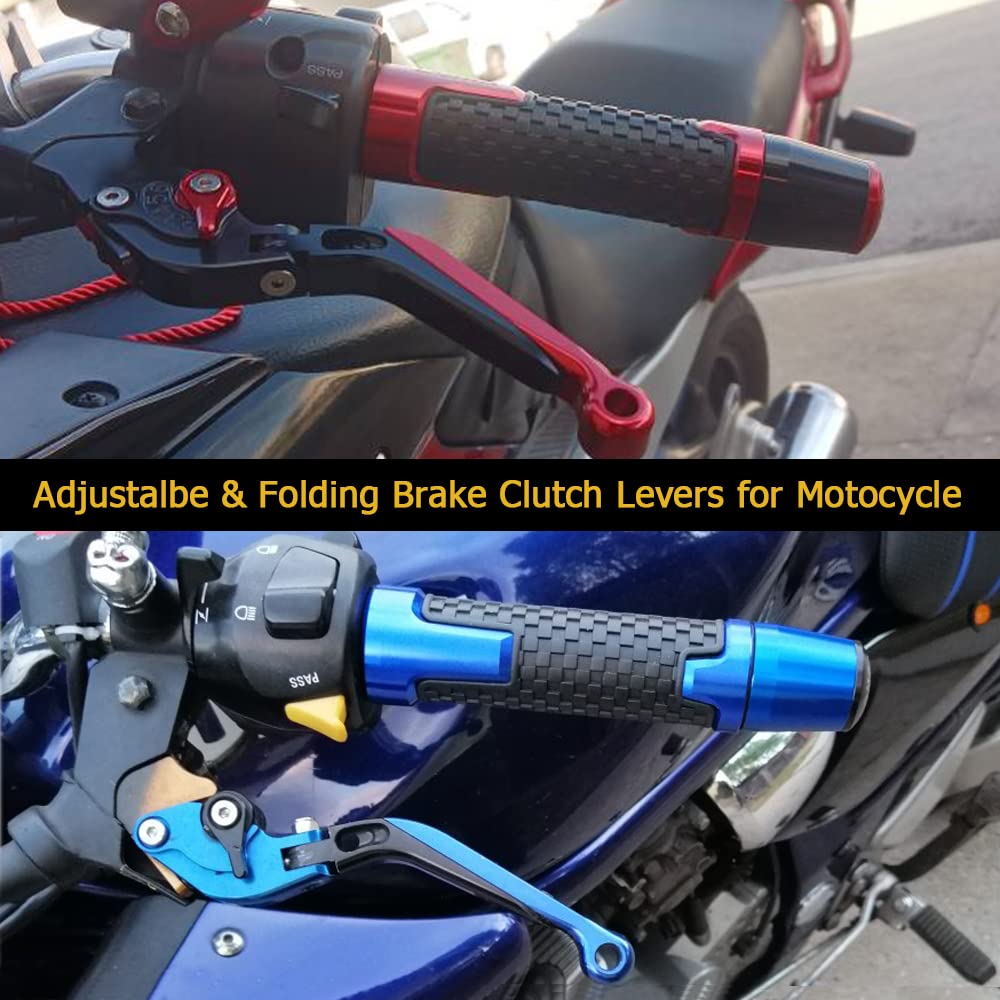 MT-03 2015-2020 Moto Leve Freno Frizione Set CNC Alluminio Regolabile Per MT03 MT-03 2015 2016 2017 2018 2019 2020 (Titanio/Nero)