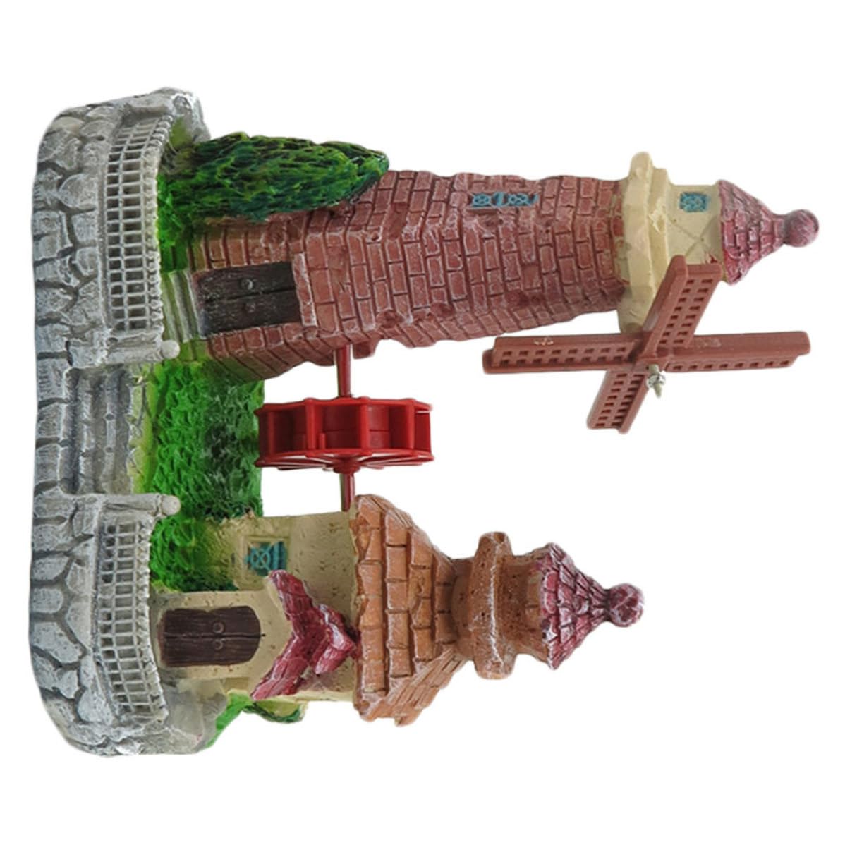 3 Stück Holländisches Windmühlenornament aus Kunstharz für Garten und