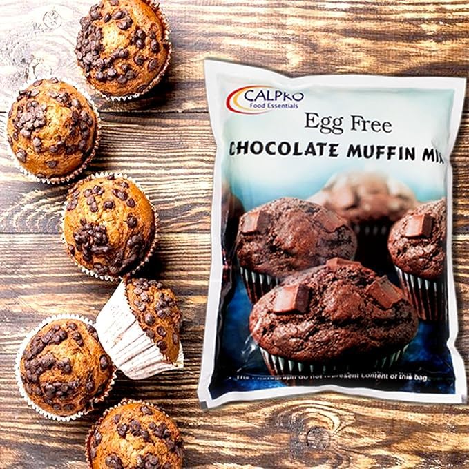Image of Egg-Free Chocolate Muffin Mix - 1KG | Richness In Mouth, Soft And Favourite, Buttery Flavour ! High Protein ! Melt-In-Mouth -100% Vegetarian ! Muffin Mix 1KG