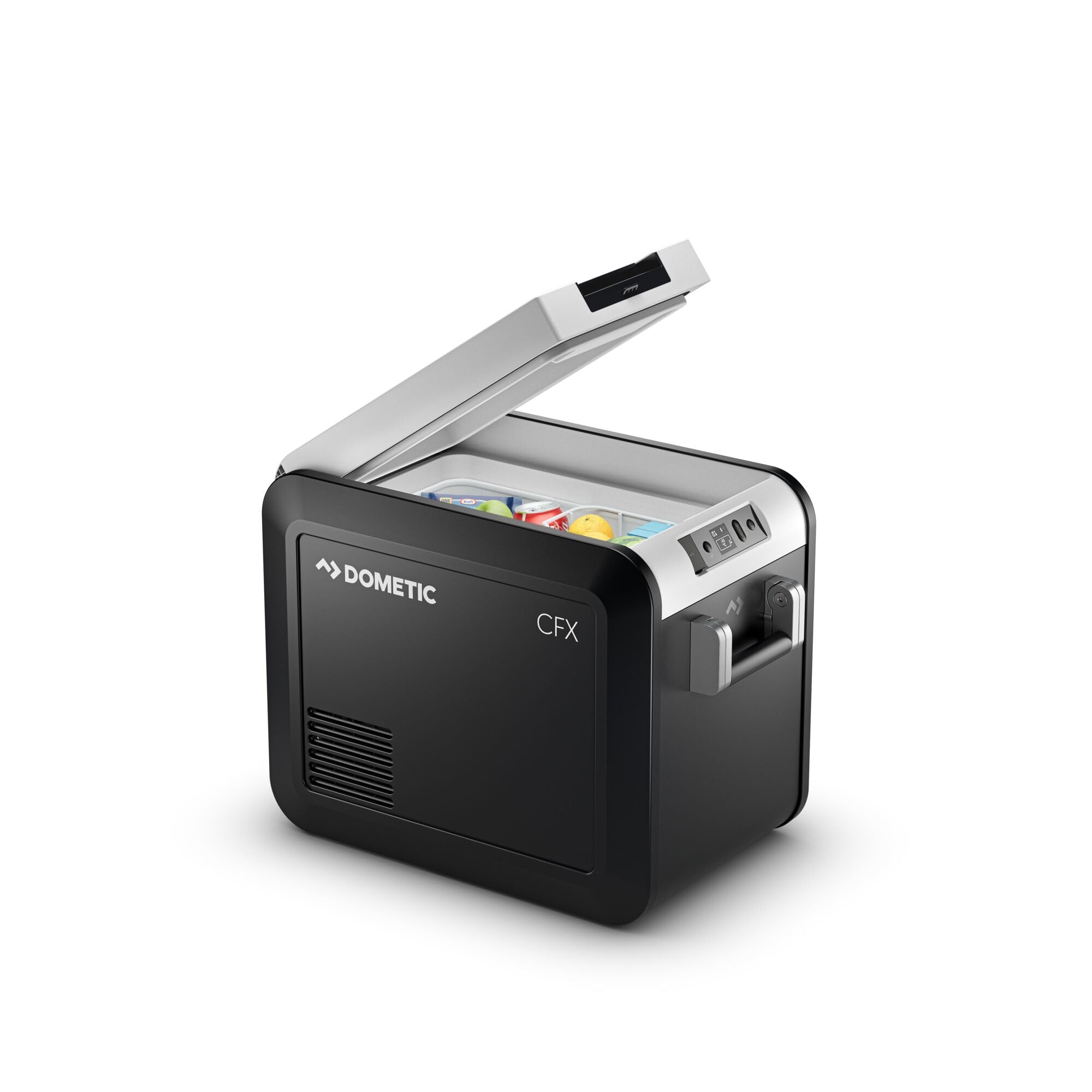 DOMETIC CFX3 25 – Nevera portátil con compresor de 25 l con Control por aplicación, 12/24 V, 240 V, Nevera eléctrica, congelador para Coche, minifrigorífico para Camiones, Barcos, autocaravanas