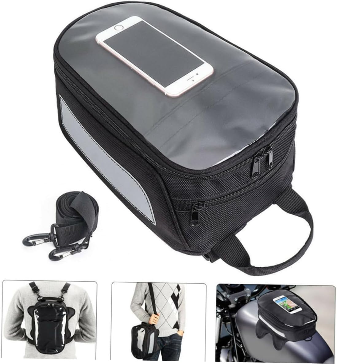 CHILDWEET Bag Waterproof Bike Carrier Motorcycle Cycling Bag Black
