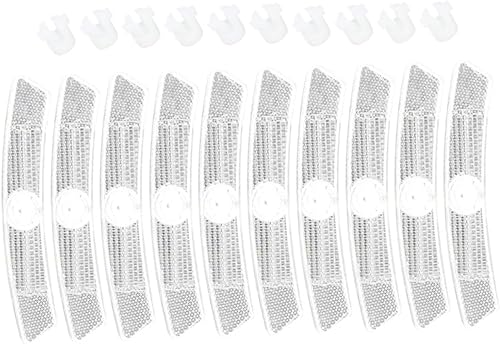 Miniatura 1 de Kisangel 10 Uds. Accesorios de radios para bicicleta Advanced Decorar Bicicleta, Reflector de Luz Reflectante, Señales Reflexivas Portátiles para