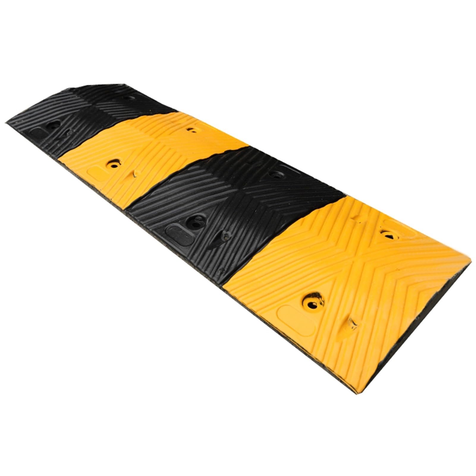 HTTGDGDH Portable Speed Bumps Heavy Duty Modular Driveway Parking Speed Ramp Vehicle Ramps Garage Car Uphill Pads School Speed Pads,100x35x4cm