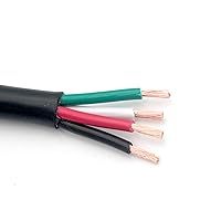 Vista 4 de HANSUM Cables Eléctricos de 25 pies 14/4 AWG Conductor Cable Automotriz para Mini Split Aire Acondicionado Calibre 14 Altavoz Bajo Voltaje 300V LED