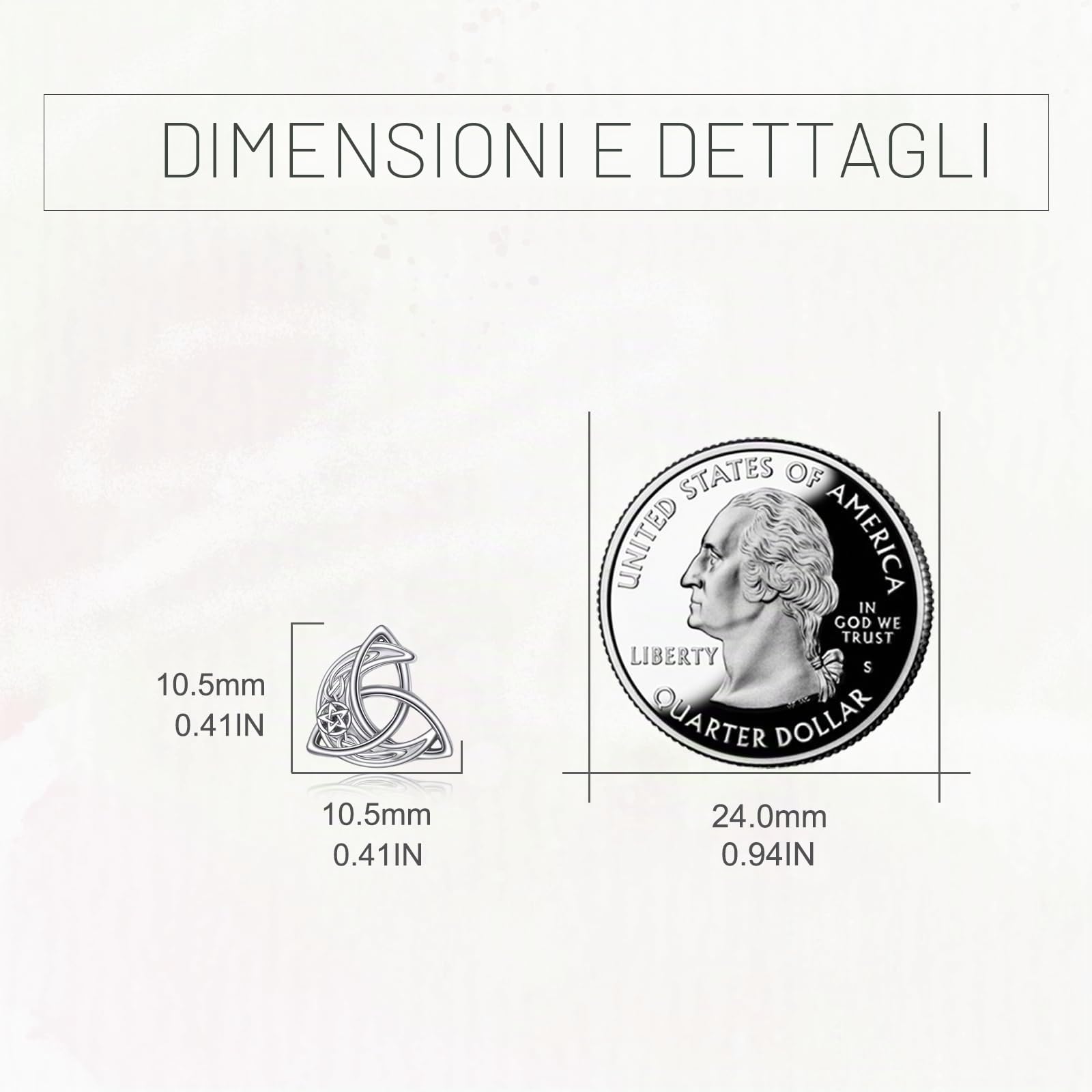 YFN Orecchini celtici da donna in argento Sterling Orecchini a perno in argento Sterling Gioielli Regali