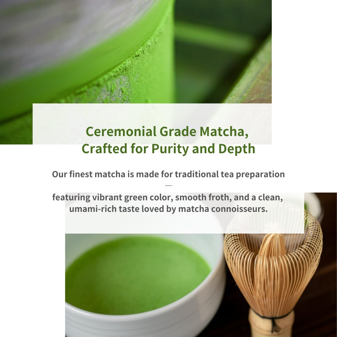 SALBEL Matcha Packets 30 Organic Ceremonial Grade Japanese Matcha Powder 2g Each 2 1 oz Total To Go — view 4