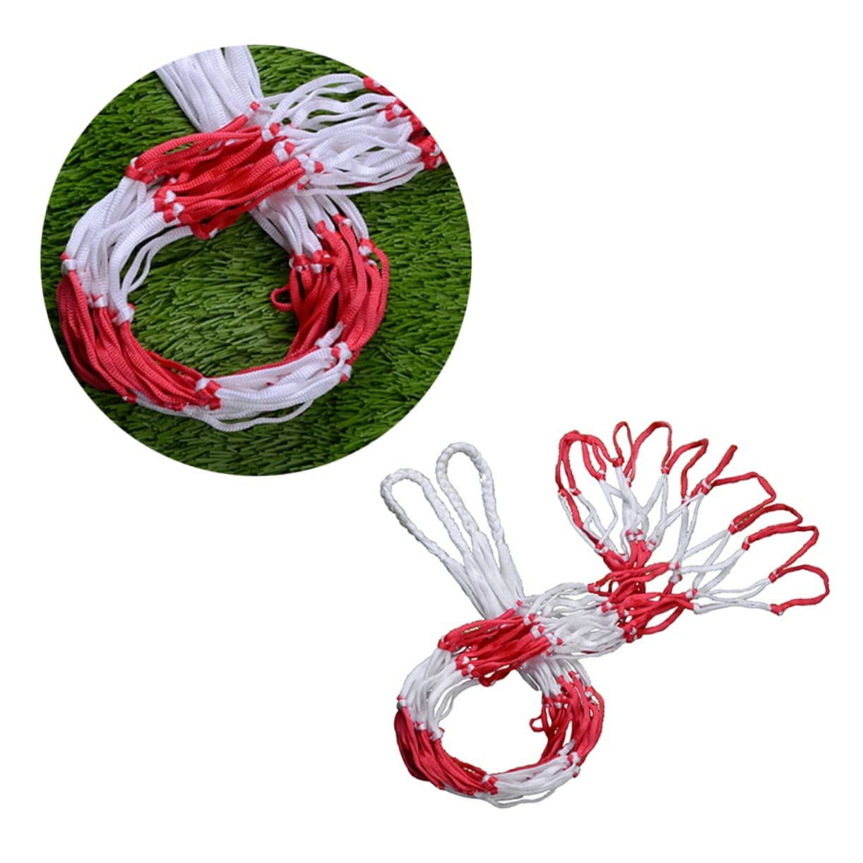 Happyyami Sturdy Sports Ball Bag Soccer Mesh Net Drawstring Closure Large Capacity for Schools and Teams