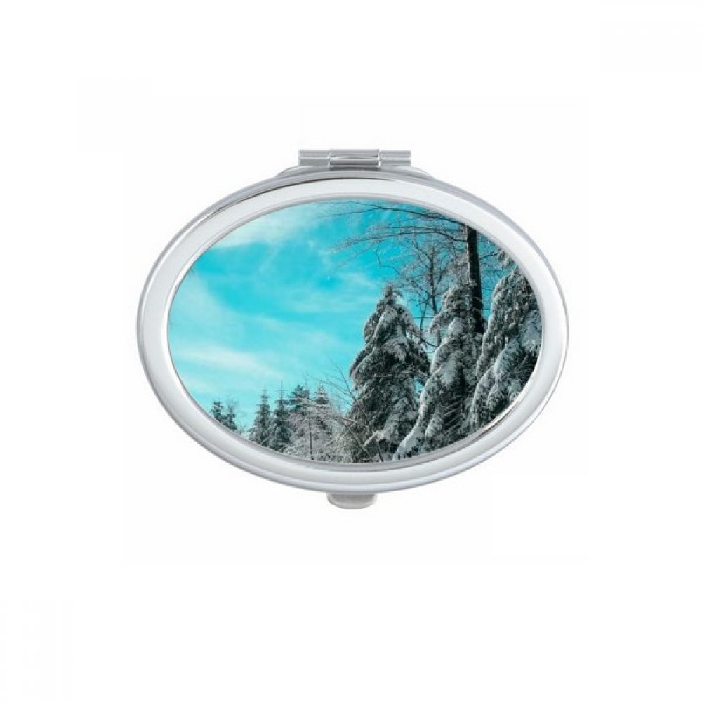 Miroir de poche mignon motif ciel bleu, cadeau femme original