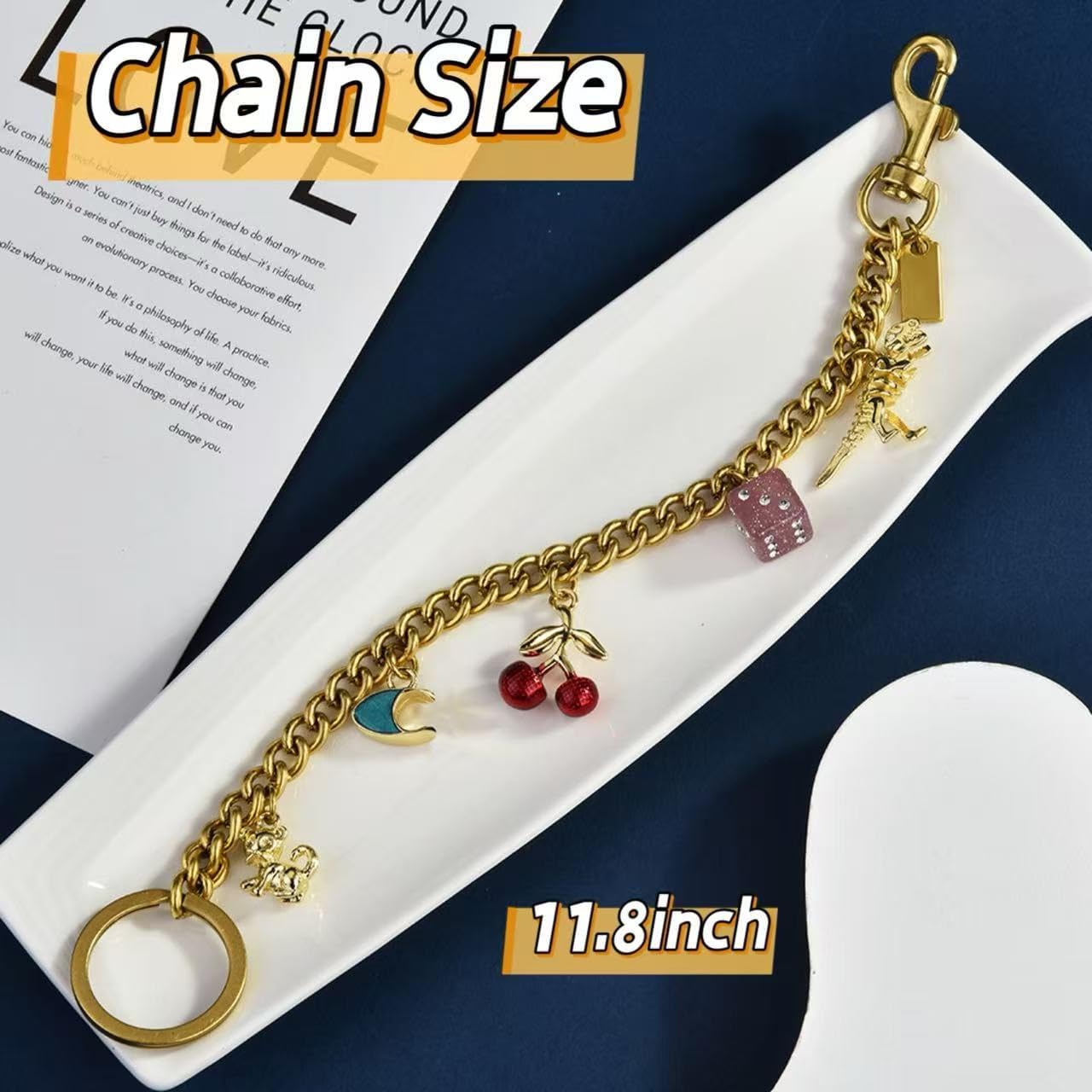 Bag Charm,Purse Charms for Handbag,Purses Key Chains Accessories - Image 5