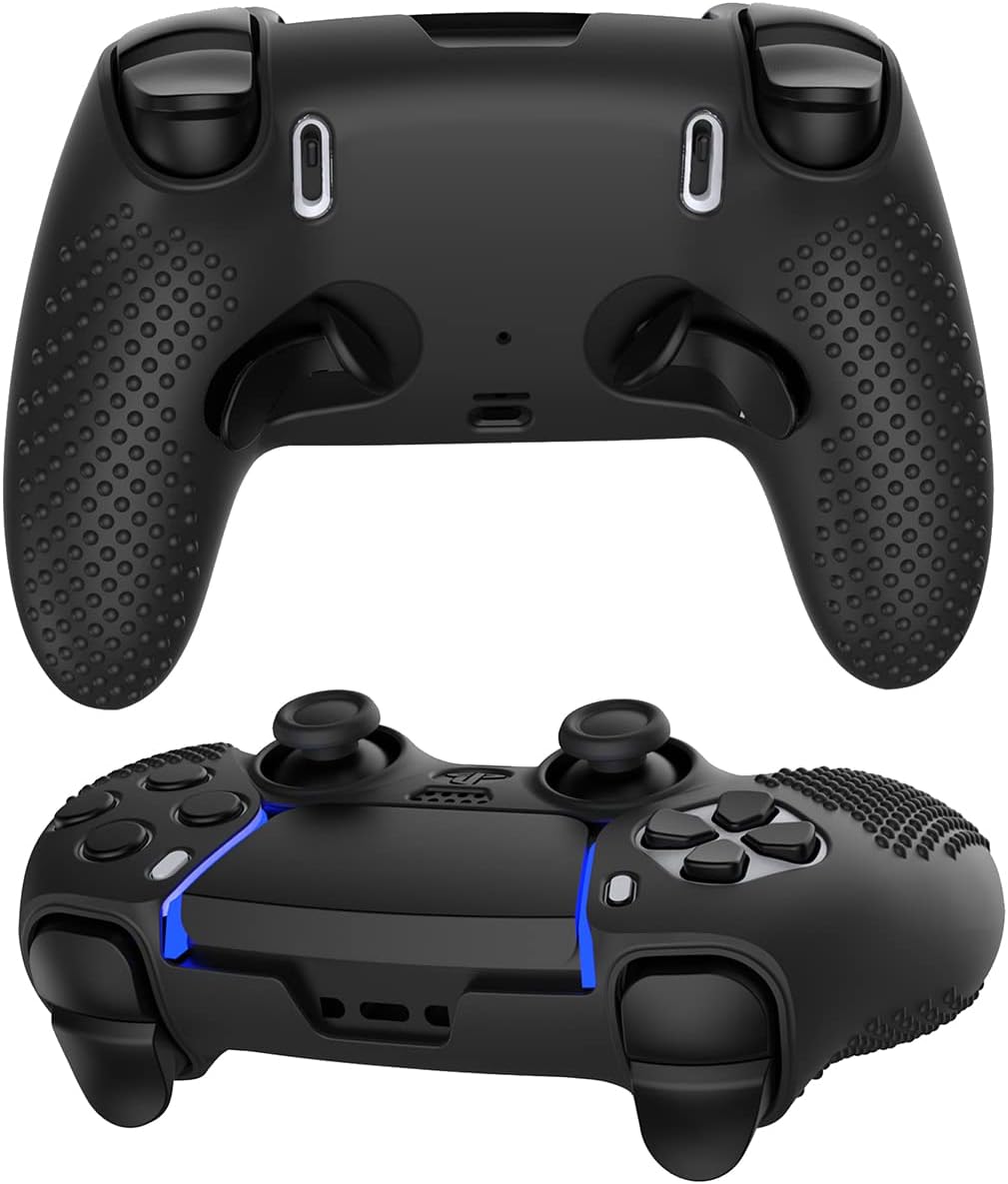XBERSTAR Anti-Slip Silicone Protector Cover +Rocker Cap for PS5 Edge Controller - Image 7