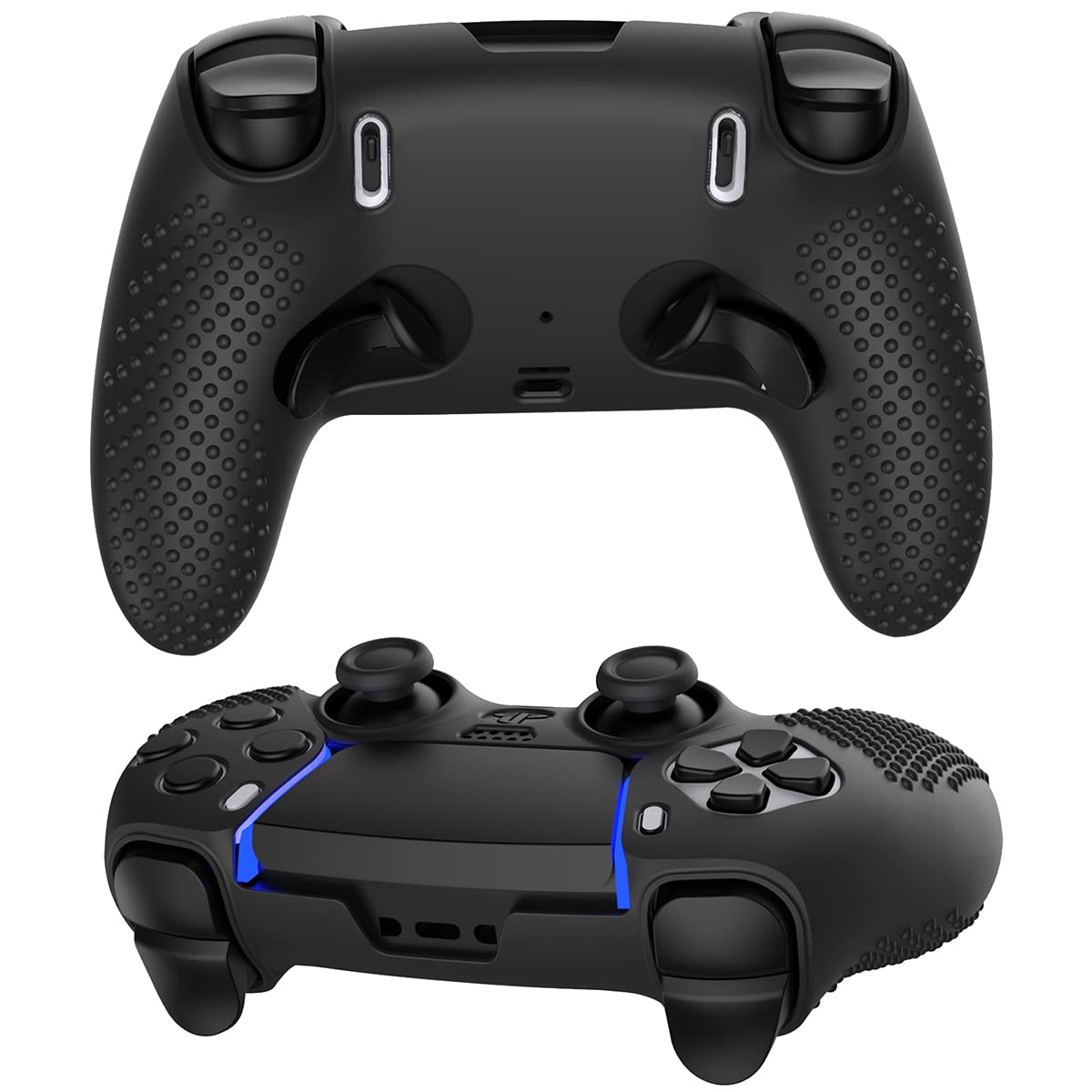 Funda protectora de silicona antideslizante + tapa basculante para controlador PS5 Edge
