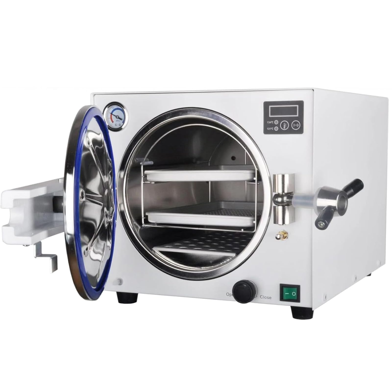 Esterilizadores De Autoclave, Pantalla Digital Led con ProteccióN contra Sobrecalentamiento, 121 °C/134 °C, Dos Temperaturas para Elegir, para Tatuajes, SalóN De Belleza