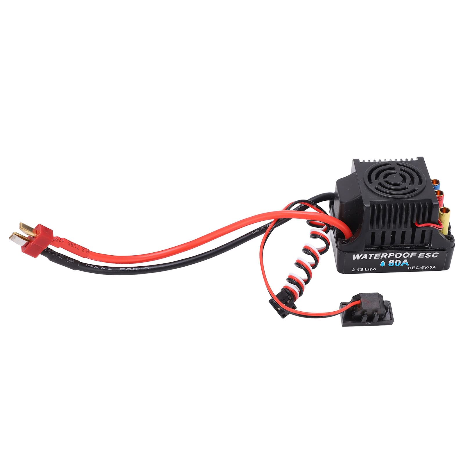 Motor sin Escobillas para Coche RC y Kit ESC, Motor 3650 con Regulador Eléctrico de 80 A, Ideal para Entusiastas de los Coches RC, Aleación de Aluminio + Plástico
