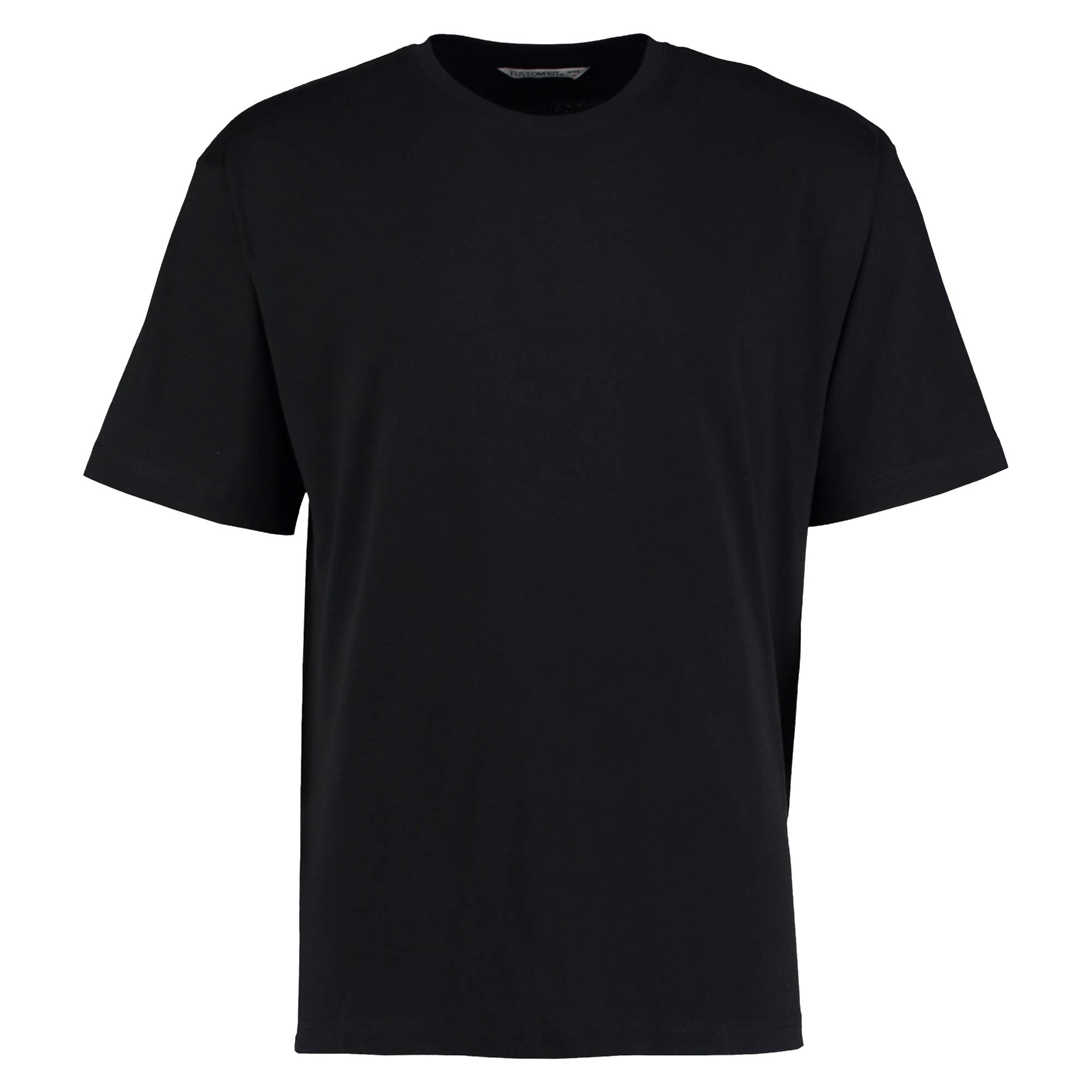 Kustom Kit Mens Short Sleeve T-Shirt, Black, XXXXX-Large. KK500
