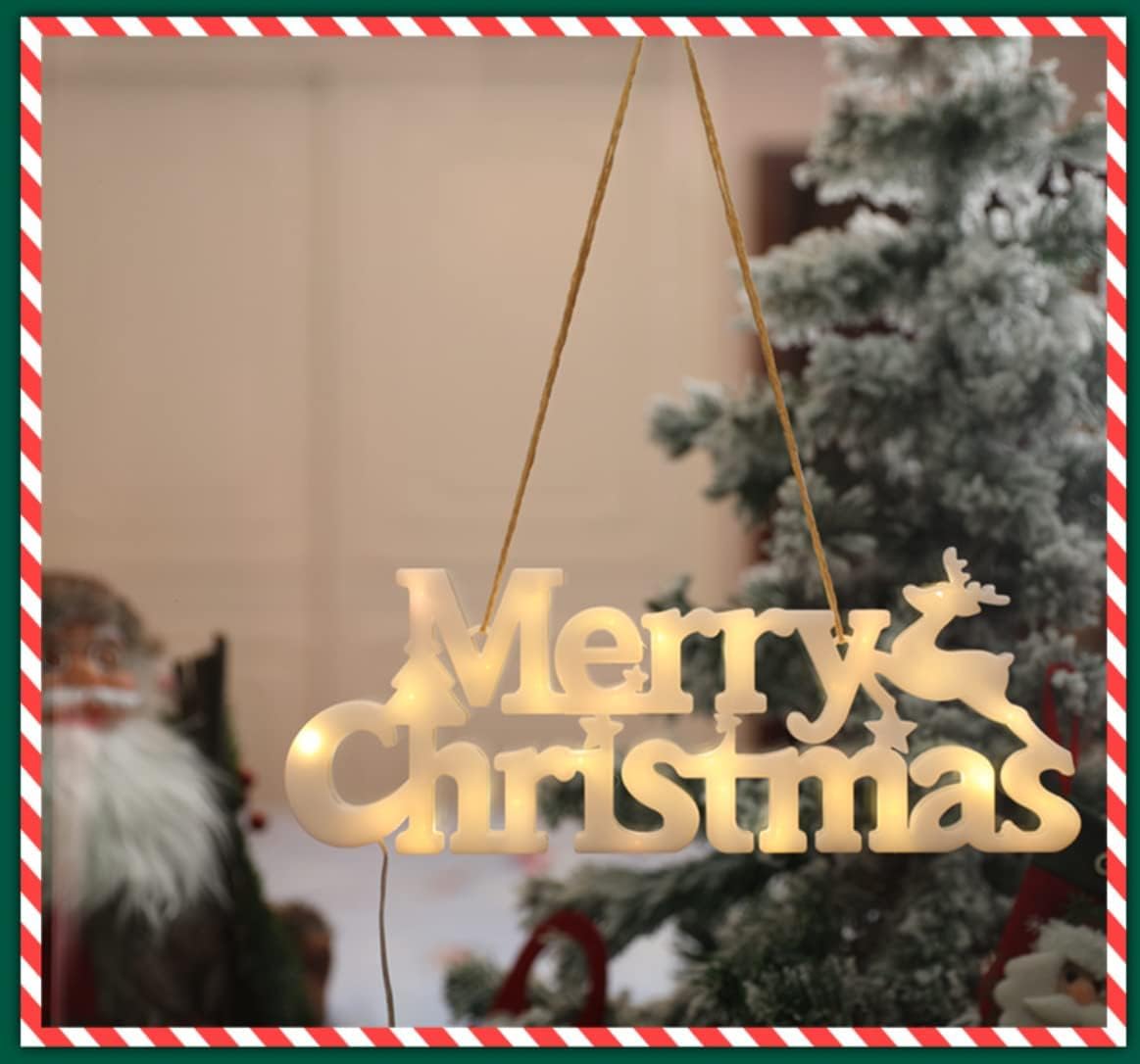 Amazon.co.jp: メリークリスマスプレート LED merry christmas