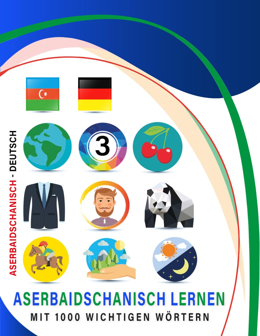 Aserbaidschanisch Lernen Mit 1000 Wichtigen Wörtern: Zweisprachiges Aserbaidschanisch – deutsch Bild- Und Vokabelbuch Für Kinder & Erwachsen