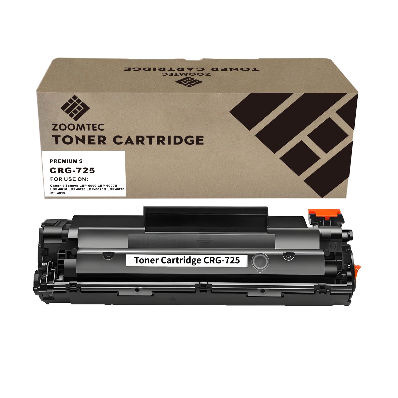 ZOOMTEC sostituzione per Canon CRG 725 CRG-725 Toner Cartucce compatibile per Canon I-Sensys LBP-6000 LBP-6000B LBP-6018 LBP-6020 LBP-6020B MF-3010 Stampante (1x Nero)