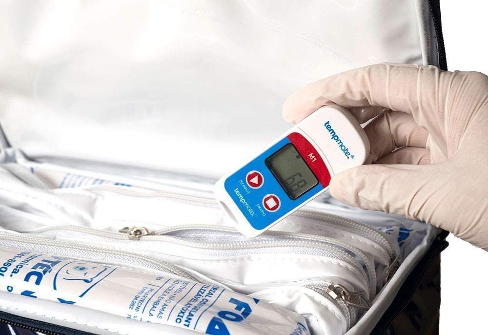 *En tus manos en 2 días* Registrador de temperatura multiusos (-22 °F a 158 °F) para cadenas de frío, productos farmacéuticos, cajas de vacunas, bancos de sangre, |Tempmate M1|
