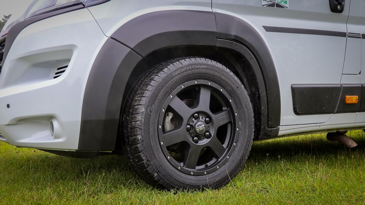 Cerchio in Lega 4X all Terrain Nero 8x18 ET 55, Adatto per interasse 5x118 / Foro Centrale 71,1 mm/carico per Ruota 1400 kg, Compatibile con Boxer (dal 2006)