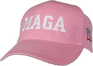 Tropic Hats Adult Embroidered MAGA 45 American Flag Trump Adjustable Ballcap