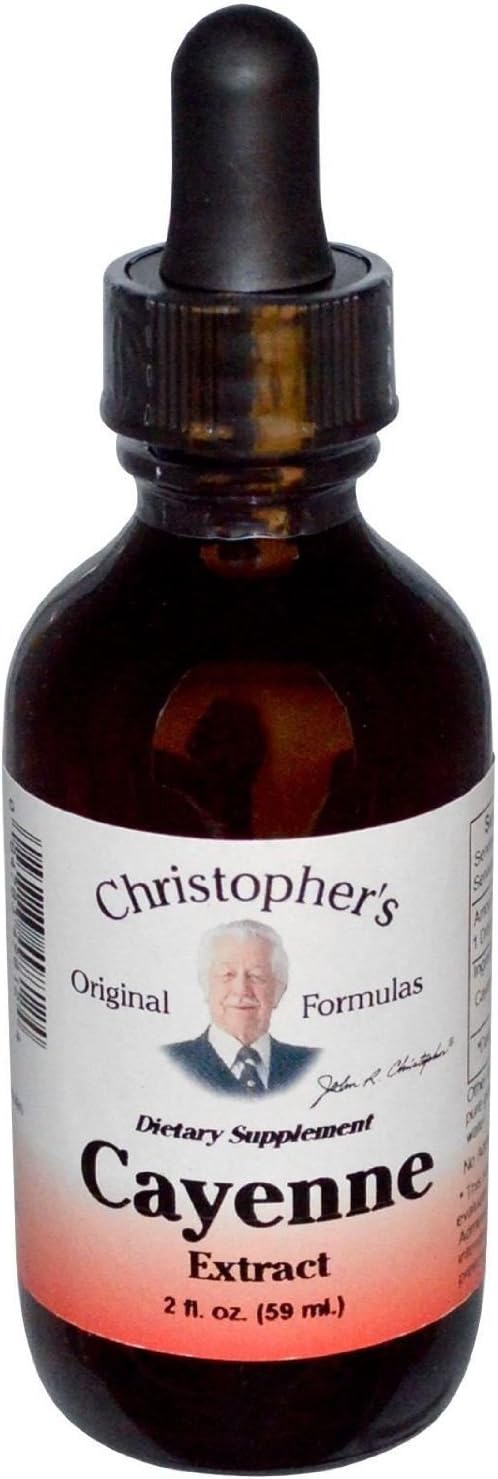 Cayenne Pepper Extract, 40000 HU, 2 oz by Christopher's