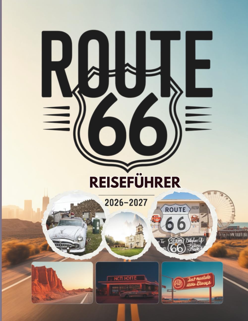 Route 66 Reiseführer 2026–2027: Der komplette Roadtrip von Chicago nach Santa Monica über St. Louis, Amarillo, Albuquerque, Flagstaff und Los Angeles ... Routenvorschlägen und GPS-Wegpunkten