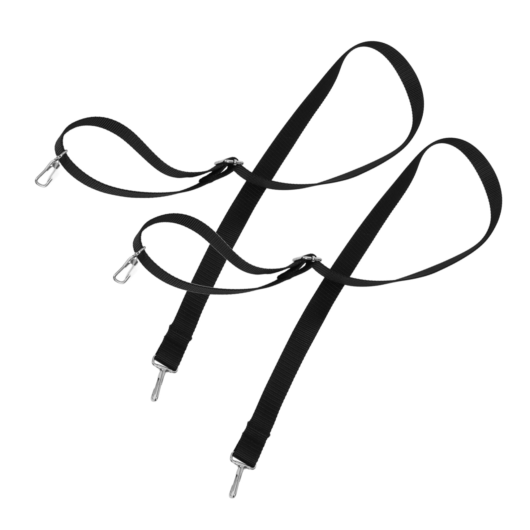 Anneome 2 Pcs Awning Fixing Straps Surfboard Straps Bungee Cords for Fixing Bungee Straps Elastic Bungee Rope Cargo Straps Elastic Bungee Cords Bungee Cords with Hooks Nylon Webbing Black