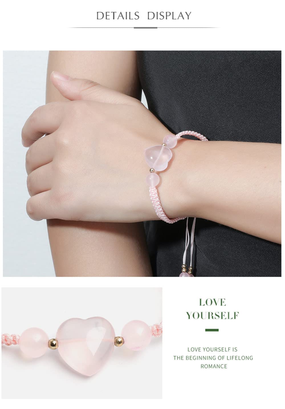 Rozenkwarts Edelsteen Armband - Bestel nu online - Lovely Stones