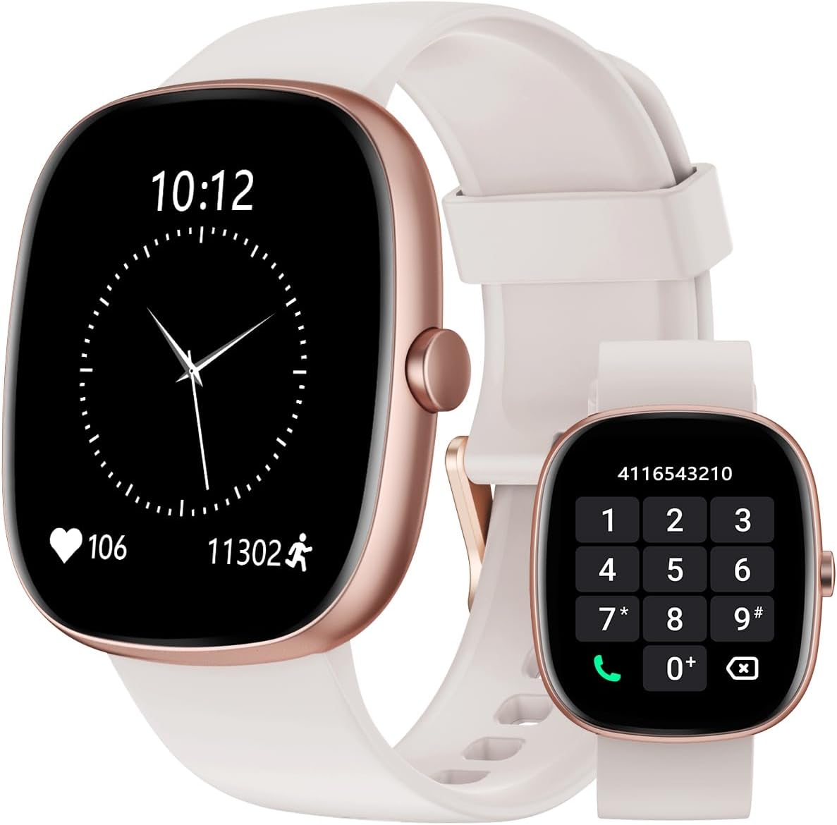 HUAKUA Smart Watch for Women Answer/Make Calls,Fitness Watch with Heart Rate Monitor SpO2-Monitor Sl… HUAKUA Smart Watch for Women Answer/Make Calls,Fitness Watch with Heart Rate Monitor SpO2-Monitor Sl…