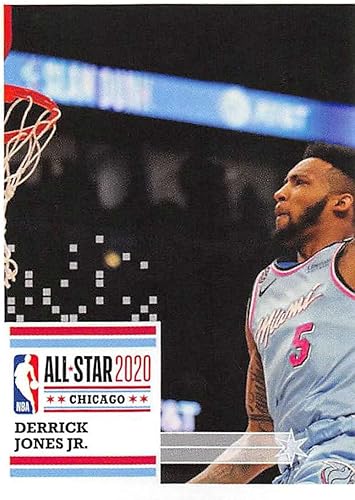 2020-21 Panini Stickers #22 Derrick Jones Jr.  Slam Dunk Contest WinnerLeft Official NBA Basketball Album Sticker Measuring 2.75 inch tall X 2