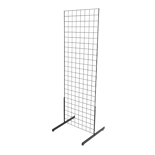 Accesorio de pared de rejilla de 2' X 6' - Negro