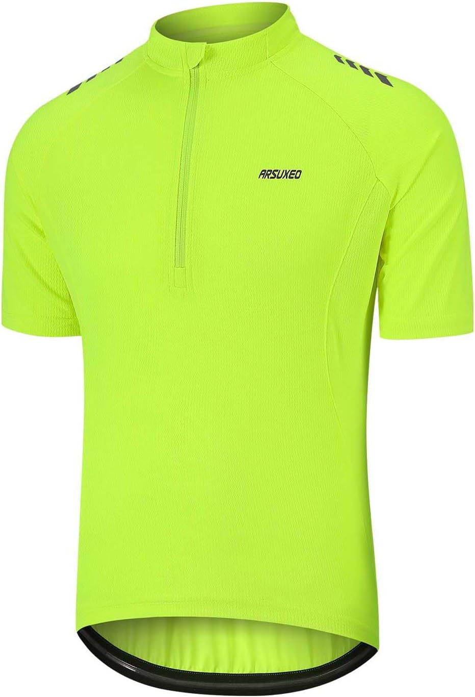 ARSUXEO 1/2 Zipper Cycling Jersey Men Short Sleeves Bike Shirts for Men Biking Bicycle Road Bike Jerseys