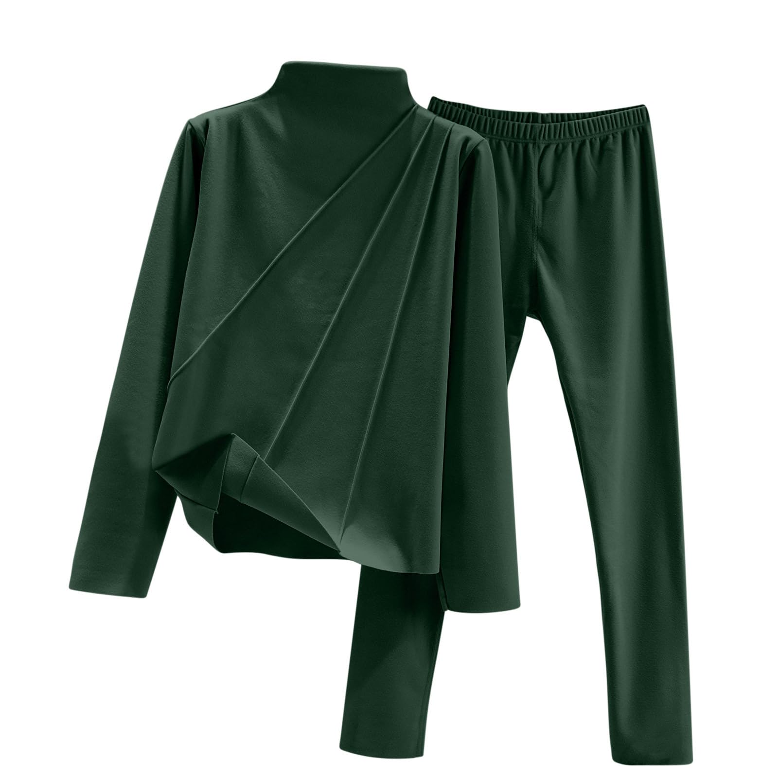 2-teiliges Damen-Outfit, doppelseitig, Samt-Fleece-gefüttert, bequem, Lounge-Set, warm, Outdoor, athletisch, passender Trainingsanzug